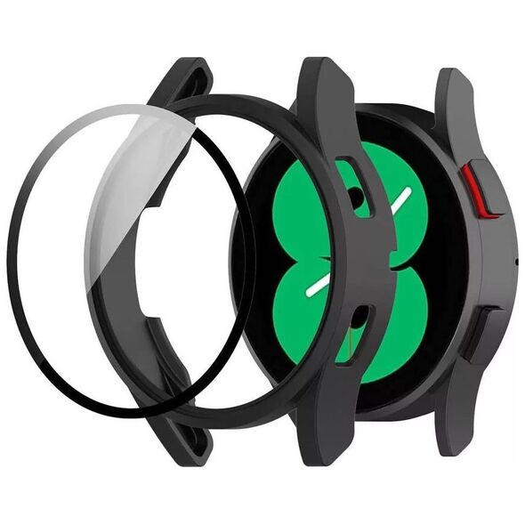 Strado Etui obudowa 2w1 ze szkłem do Galaxy Watch 4 44 (Czarne) uniwersalny