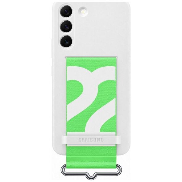 Samsung Samsung EF-GS901TWEGWW Silicone Cover with Strap Galaxy S22 White