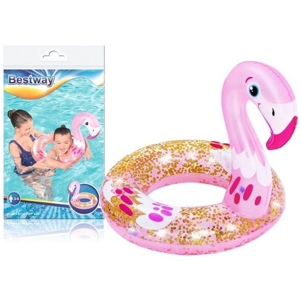 Bestway Koło Do Pływania Dla Dzieci Flaming 61cm x 61cm