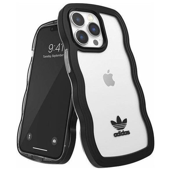 Adidas Adidas OR Wavy Case iPhone 13 Pro /13 6,1" czarny-przezroczysty/black-transparent 51900