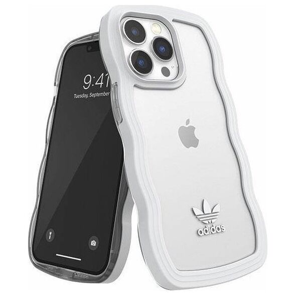 Adidas Adidas OR Wavy Case iPhone 13 Pro /13 6,1" biały-przezroczysty/white-transparent 51903
