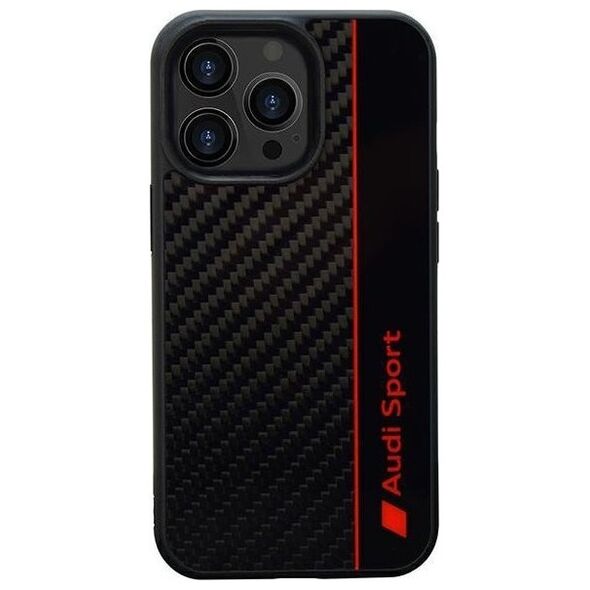 DefaultBrand Audi Carbon Fiber iPhone 13 Pro Max 6.7" czarny/black hardcase AUS-TPUPCIP13PM-R8/D1-BK