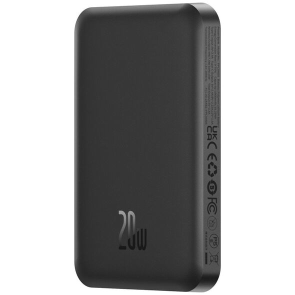 Powerbank Baseus Magnetyczny mini powerbank Baseus 5000mAh 20W (czarny)