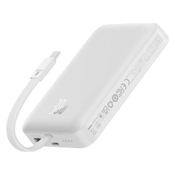 Powerbank Baseus Magnetic Mini 30W 10000mAh Biały