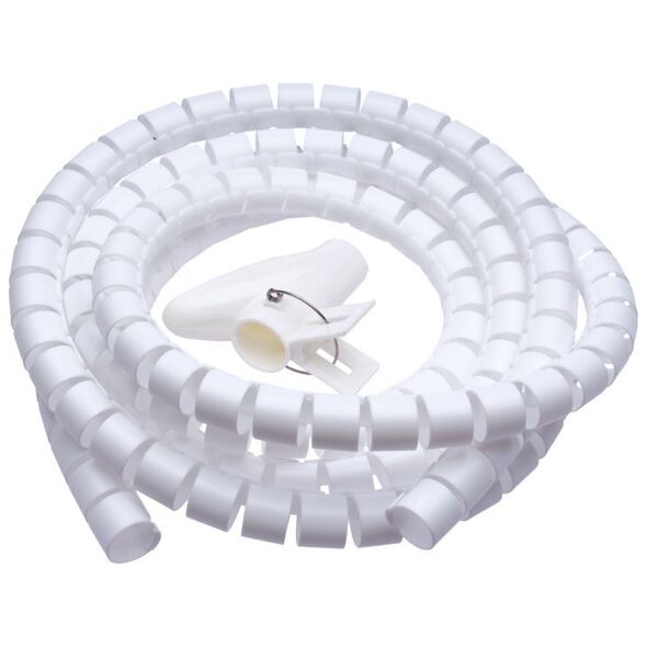 Connect IT CONNECT IT trubice pro vedení kabelů WINDER, 2,5m x 20mm, bílá (organizér kabelů)