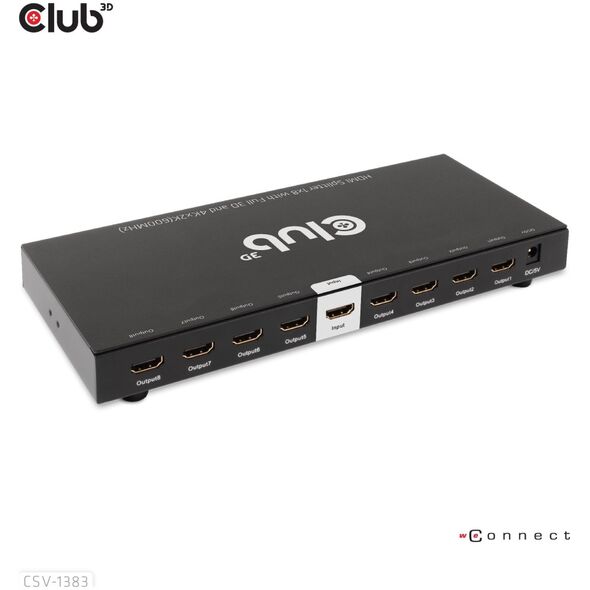 Club 3D Club3D Video splitter 1:8 HDMI 2.0 4K60Hz UHD (600Mhz), 8 portů
