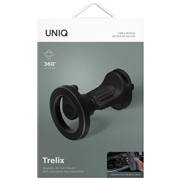 Uniq Uchwyt samochodowy magnetyczny do kratki nawiewu UNIQ Trelix Air Vent Mount czarny/midnight black
