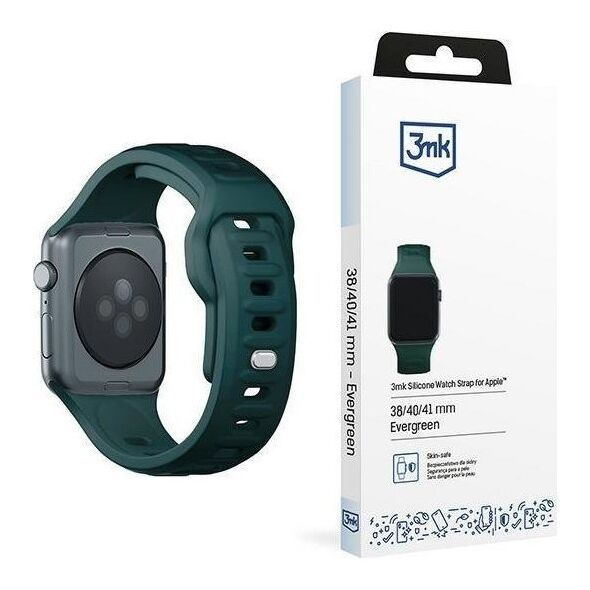 3MK 38/40/41 mm Evergreen - 3mk Silicone Watch Strap for Apple