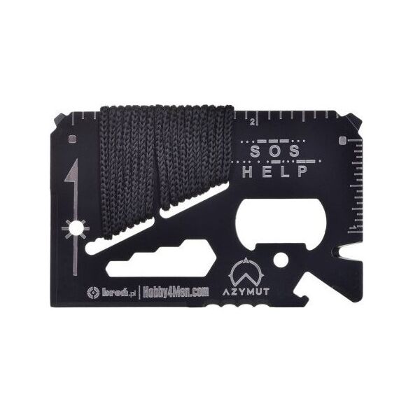 Azymut Multitool AZYMUT TOOL CARD karta wielofunkcyjna - 13 narzędzi + etui, 85/53 mm (H-O200930TC)