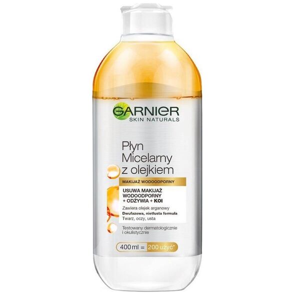Garnier Essentials Płyn micelarny z olejkiem arganowym dwufazowy 400ml