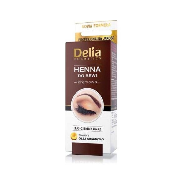 Delia Henna do brwi nr 3.0 Ciemny Brąz
