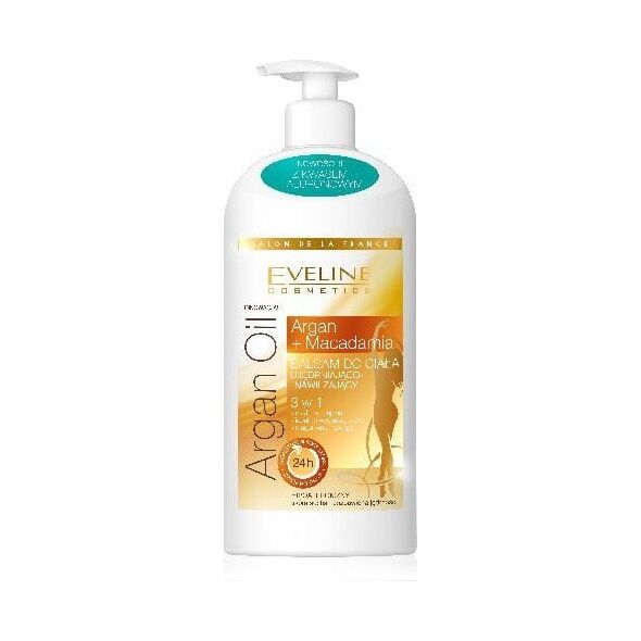 Eveline Eveline Salon De La France Balsam do ciała ujędrniająco-nawilżający 3w1 Argan Oil & Macadamia 350ml