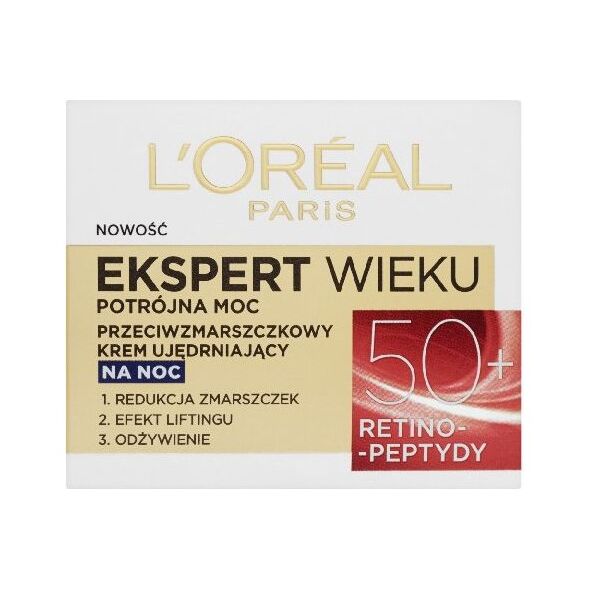 L’Oreal Paris Ekspert Wieku 50+ Krem ujędrniający na noc 50ml