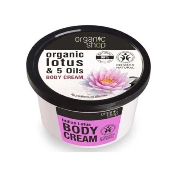 Organic Shop Krem do Ciała Indyjski Lotos BDIH 250 ml