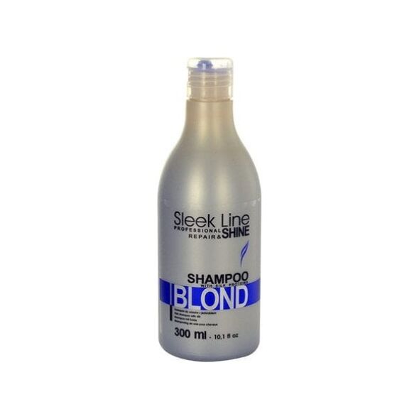 Stapiz Sleek Line Blond Shampoo Szampon z jedwabiem do włosów blond 300ml
