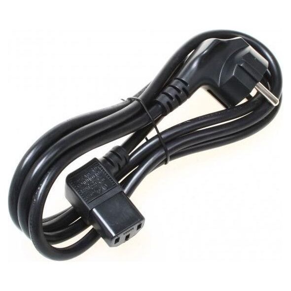 Kabel zasilający Logo 230V, CEE7 (widelec) - C13, 2m (37087)