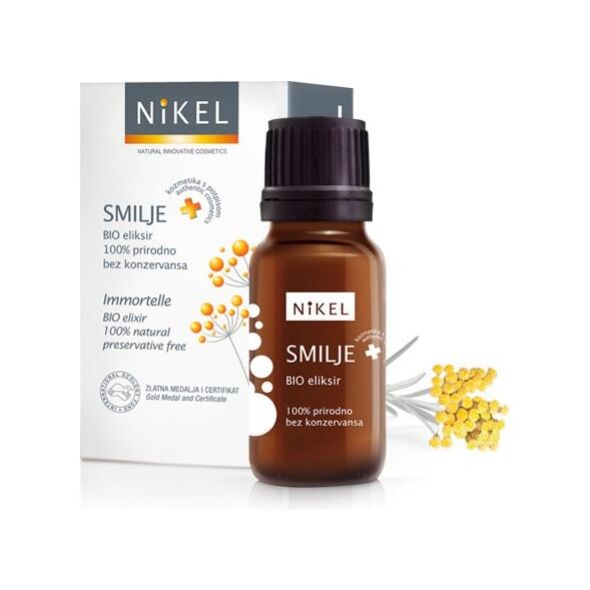 Nikel Antyoksydacyjny eliksir 100% naturalny z wyciągiem z kwiatu Immortelle, 10ml