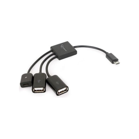 Adapter USB Gembird Czarny  (UHB-OTG-02)