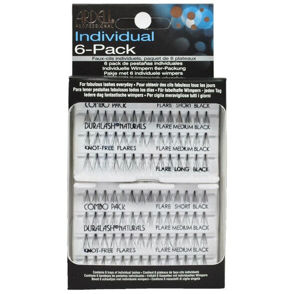 Ardell SET Individual Combo Pack zestaw 56 kępek rzęs czarne 6-pack