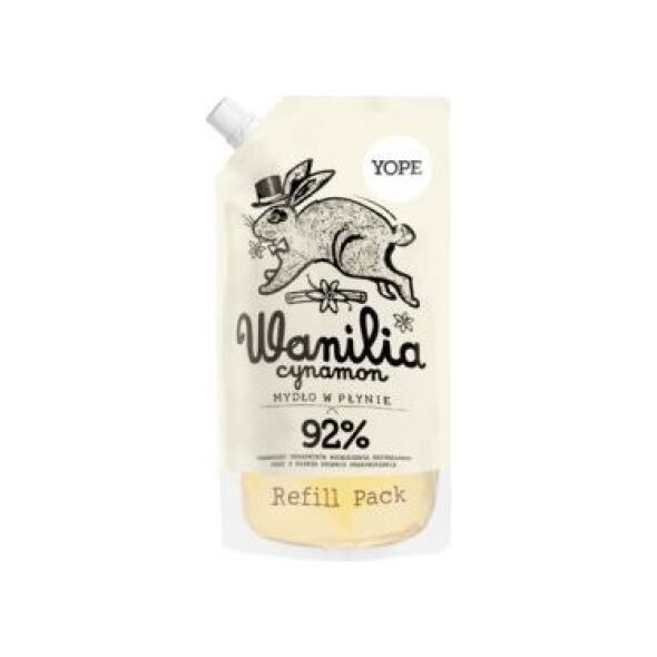 Yope Mydło w płynie Wanilia Cynamon 500 ml - opakowanie uzupełniające