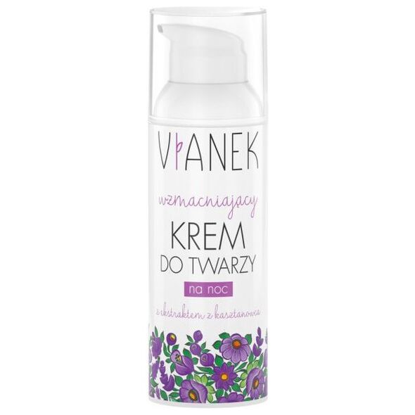 Vianek Fioletowy - Wzmacniający krem do twarzy na noc 50ml