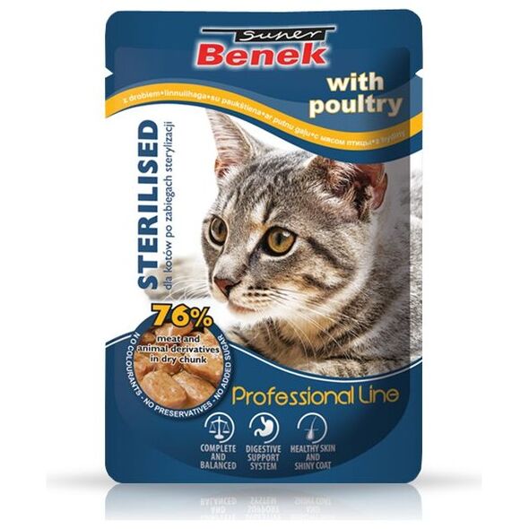 Super Benek Super Benek Saszetka Kot 100g Sterilised