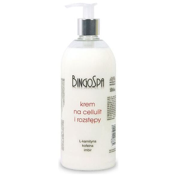 BingoSpa BingoSpa Krem na cellulit i rozstępy L-karnityna, kofeina, imbir 500ml - 0000032550