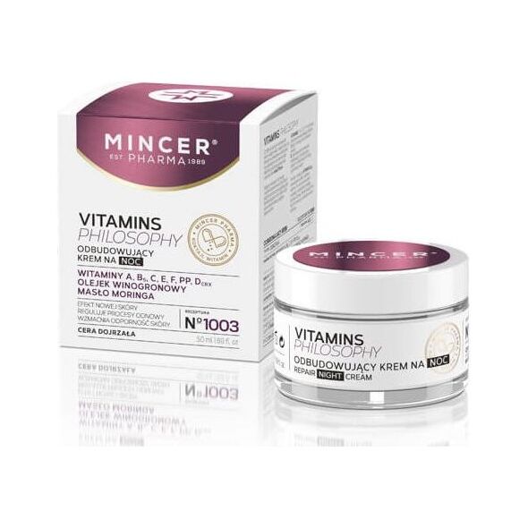 Mincer Vitamins Philosophy Krem odbudowujący na noc nr 1003 50ml