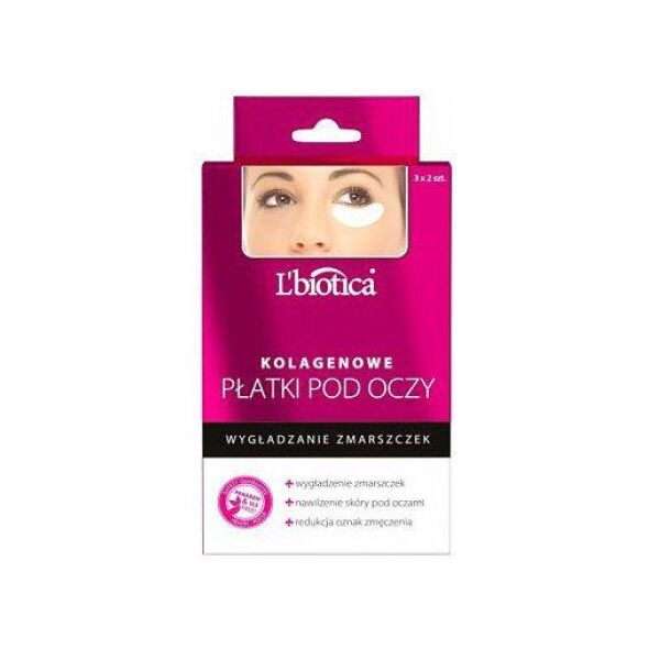 Lbiotica  Płatki kolagenowe pod oczy Przeciwzmarszczkowe 3x2 szt.