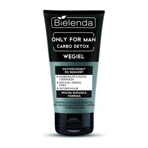 Bielenda Only for Man Carbo Detox Żel oczyszczający do mycia twarzy z węglem 150ml