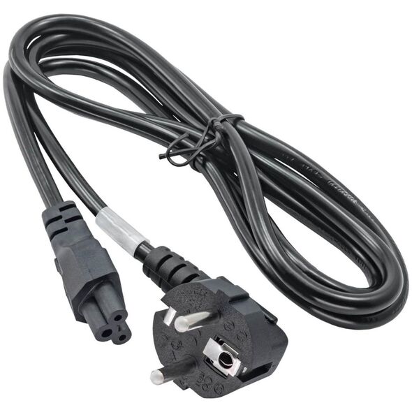 Kabel zasilający Akyga do notebooka 1.5m koniczynka (AK-NB-01C)