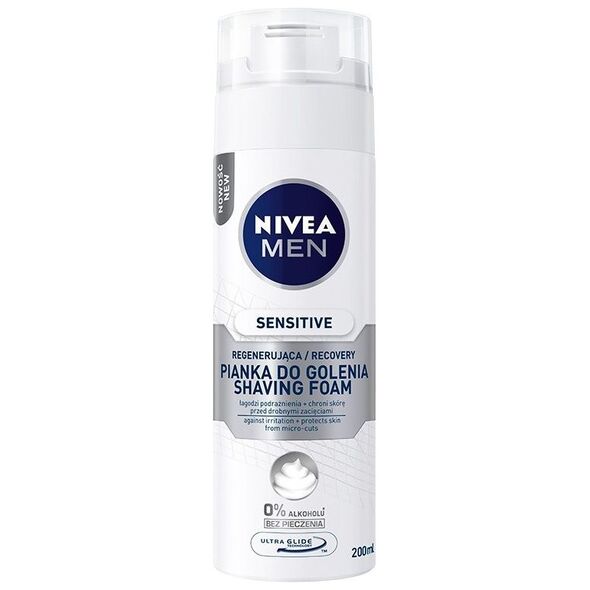 Nivea Nivea Men Pianka do golenia Sensitive Recovery 200ml - 0188562