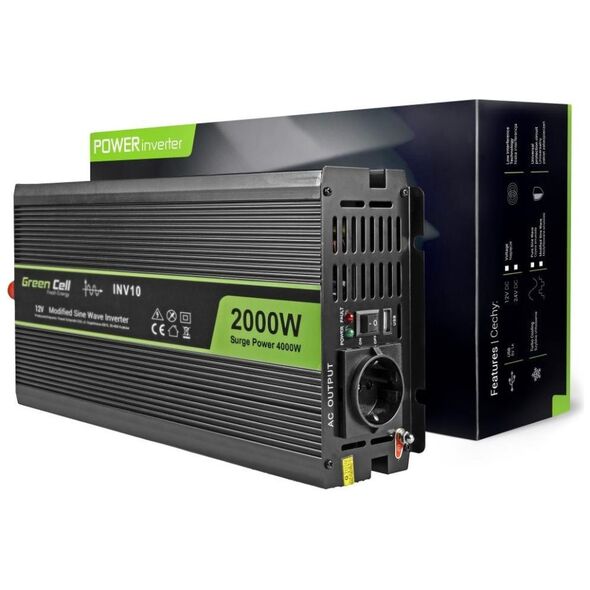 Przetwornica Green Cell 12V/230V 2000W/4000W (INV10)