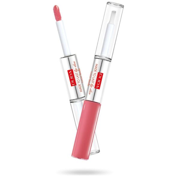 Pupa Made To Last Lip Duo Liquid Lip Colour Colour & Topcoat Waterproof Long Lasting wodoodporna pomadka w płynie i błyszczyk 009 2x4ml