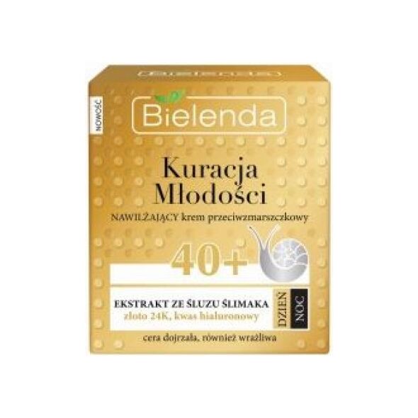 Bielenda Krem do twarzy przeciwzmarszczkowy z ekstraktem ze śluzu ślimaka 40+ na dzień/noc 50ml