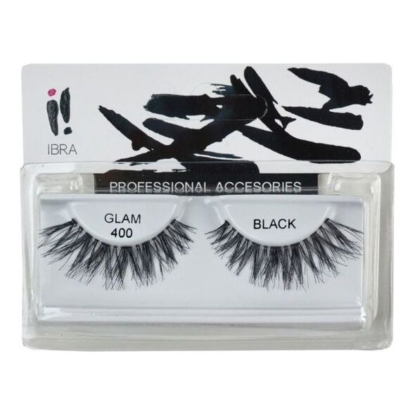 Ibra IBRA_Para sztucznych rzęs na pasku Glam 400 Black