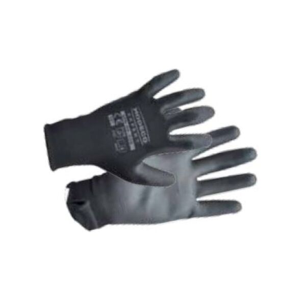 Modeco Rękawice poliestrowe powlekane nitrylem czarnym rozmiar 10“ 1 para - MN-06-220