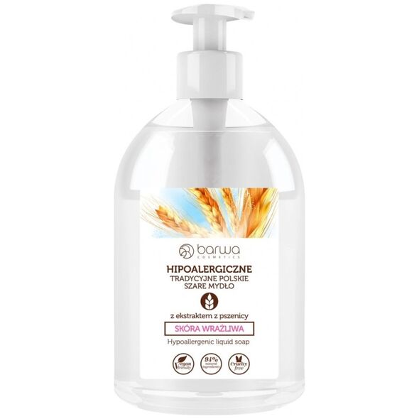 Barwa Mydło w płynie szare z ekstraktem z pszenicy 500ml