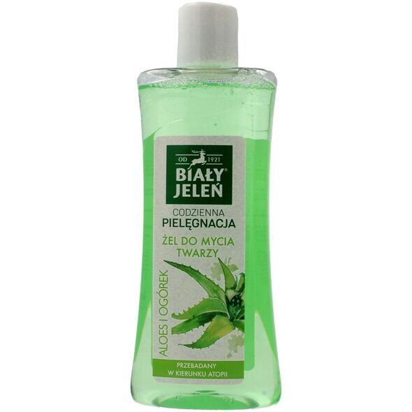 Biały Jeleń Żel do mycia twarzy Codzienna Pielęgnacja Aloes&Ogórek 265ml