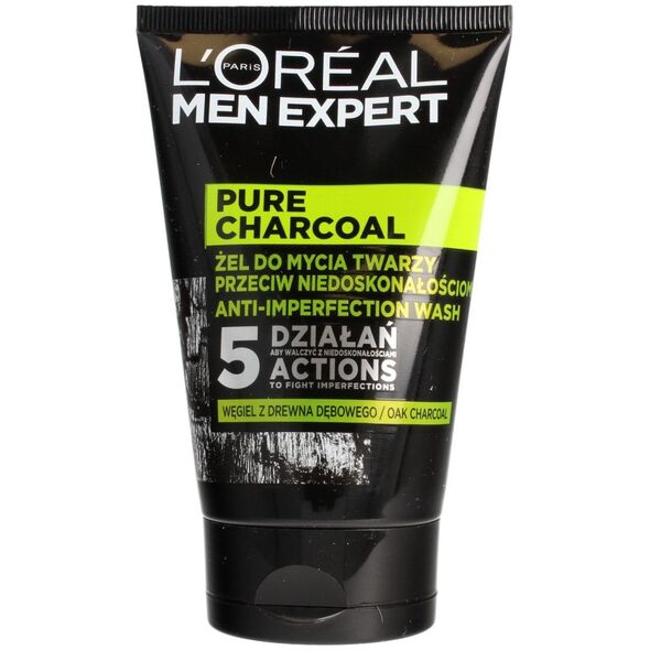 L’Oreal Paris Żel do mycia twarzy Men Expert Pure Charcoal 100ml