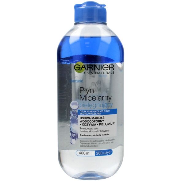 Garnier Skin Naturals Płyn micelarny pielęgnujący dwufazowy z bławatkiem 400ml