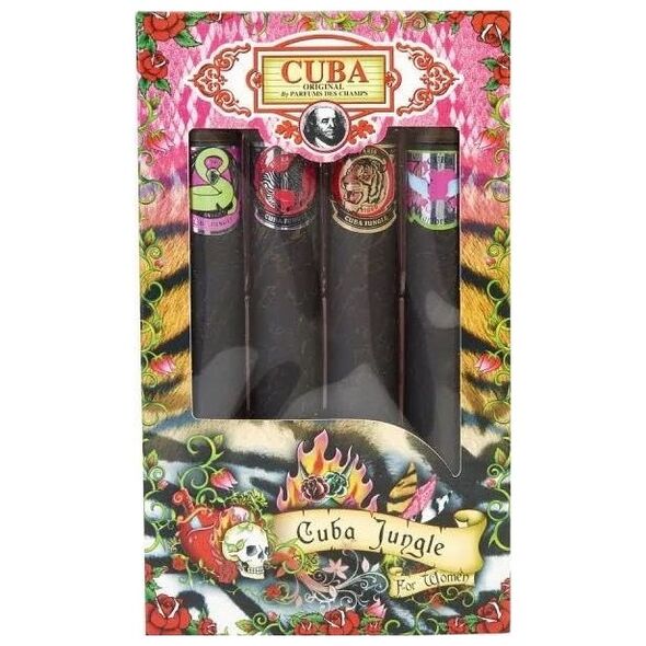 Cuba Jungle Snake Edp+Tiger Edp+Zebra Edp+Heartbreaker Edp 4x35ml