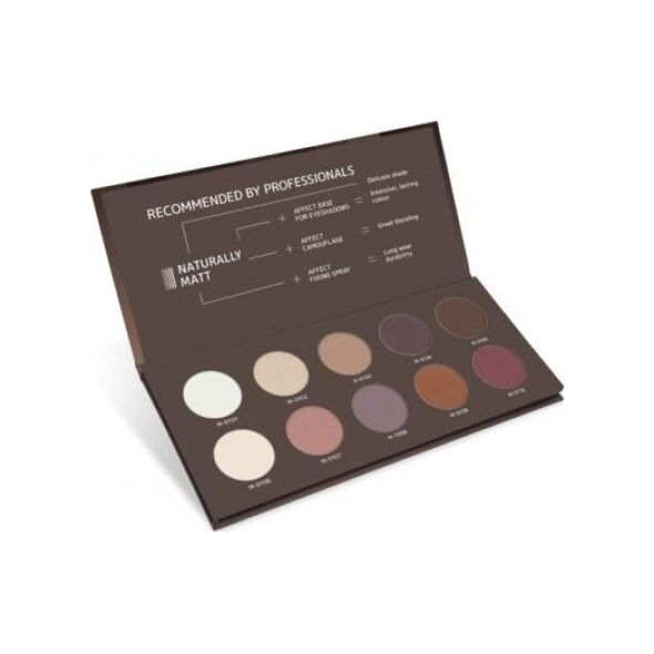 Affect Cienie do powiek Naturally Matt Pressed Eyeshadow Palette 10x2g