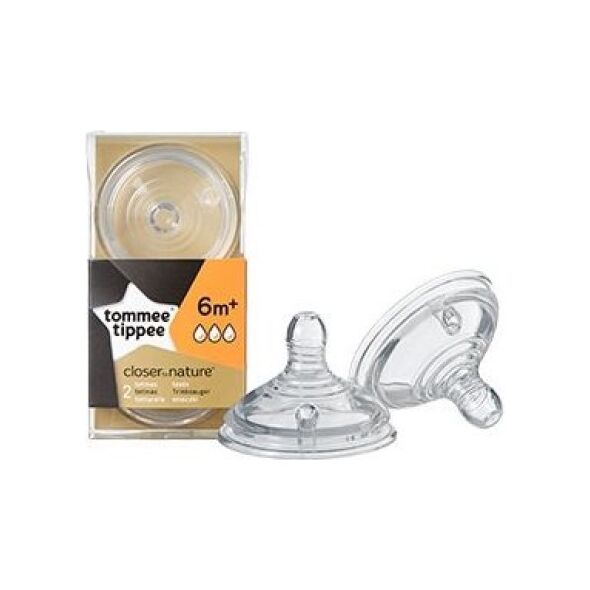 Tommee Tippee Smoczek Silikonowy 6m+ 2 sztuki (TT0086)