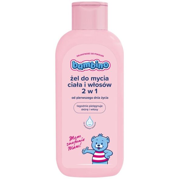 Bambino Żel do mycia ciała i włosów 2w1 dla Dzieci i Niemowląt 400 ml