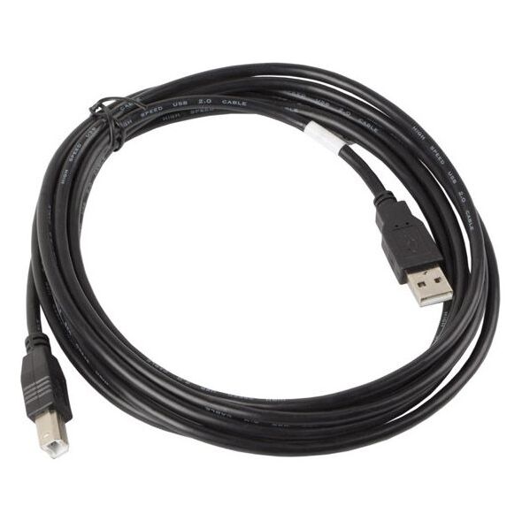 Kabel USB Lanberg USB-A - USB-B 3 m Czarny (CA-USBA-10CC-0030-BK)
