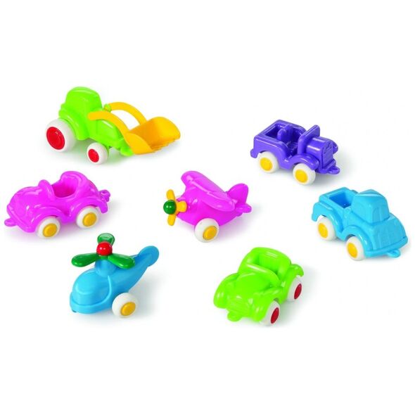 Viking Toys Pojazdy Mini Chubbies Fun Colors 7szt. różne kolory