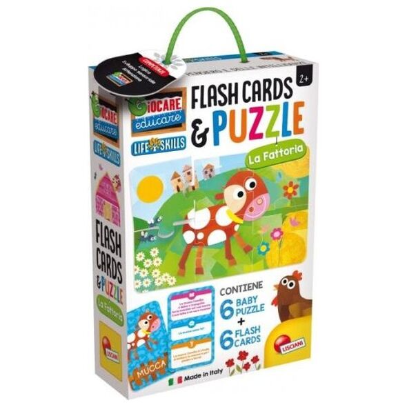 Lisciani Zabawa i edukacja Puzzle Dziecięce i Flashcards - Farma 72699