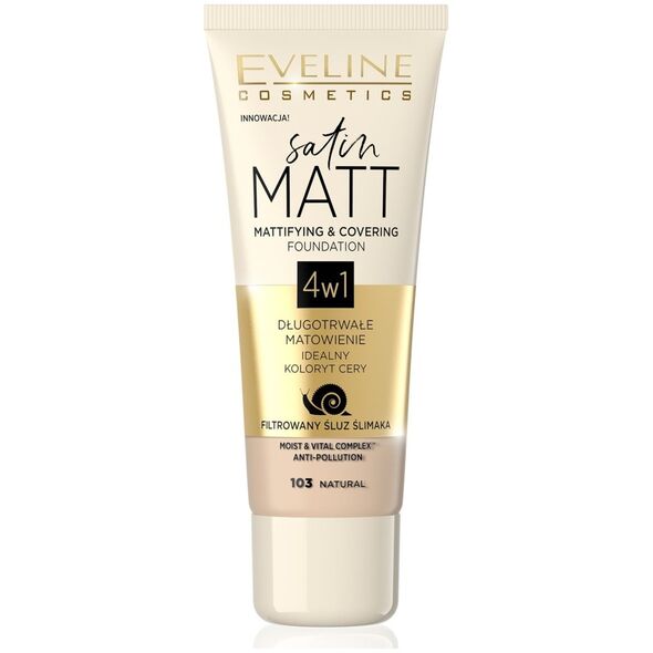 Eveline Satin Matt 4w1 103 Natural 30ml