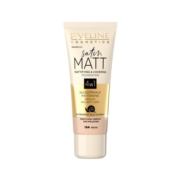 Eveline Satin Matt 4w1 104 Beige 30ml